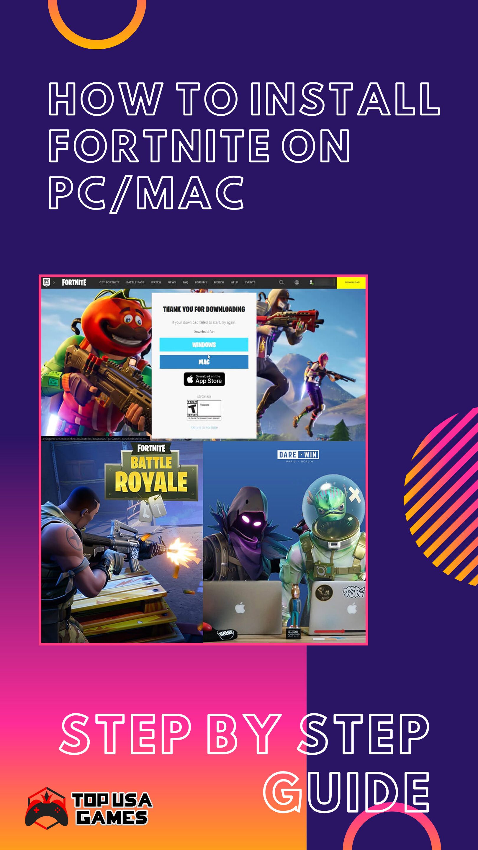 how to install fortnite on mac